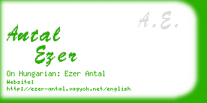 antal ezer business card
